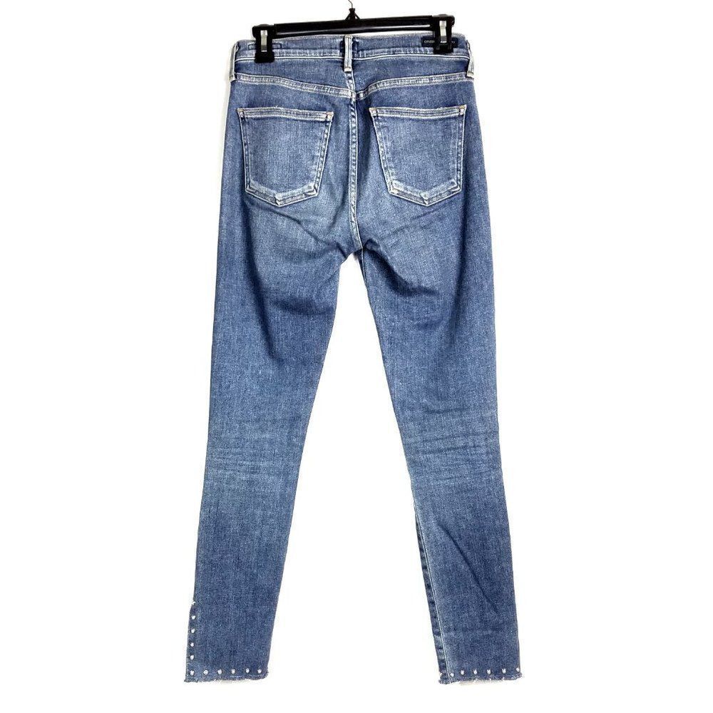 Citizens of Humanity Rocket High Rise Skinny Jeans Pearl Stud Ankle Size 26 - Picture 3 of 11